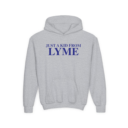 Just a kid from Lyme Youth Heavy Blend Hooded Sweatshirt