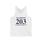 Madison 203 Connecticut Unisex Jersey Tank Top