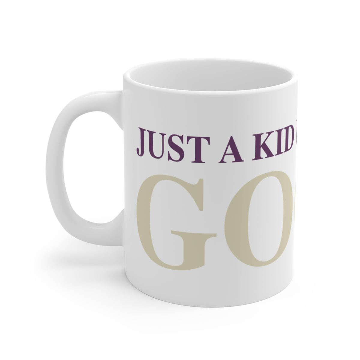 Just a kid Listening  to Goose - Cream & Purple Mug 11oz