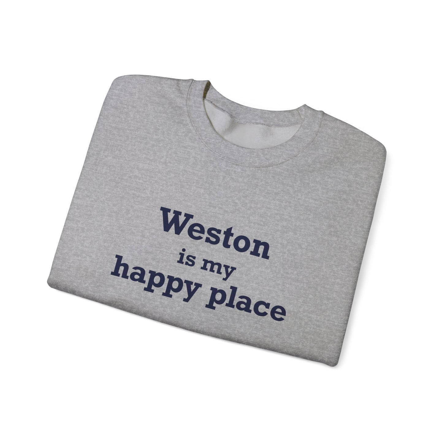 Weston Is My Happy Place  Unisex Heavy Blend™ Crewneck Sweatshirt