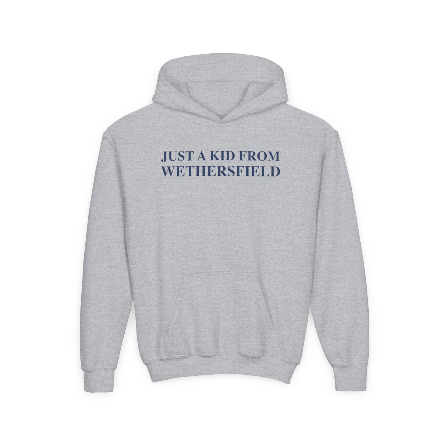 Just a kid from Wethersfield Youth Heavy Blend Hooded Sweatshirt