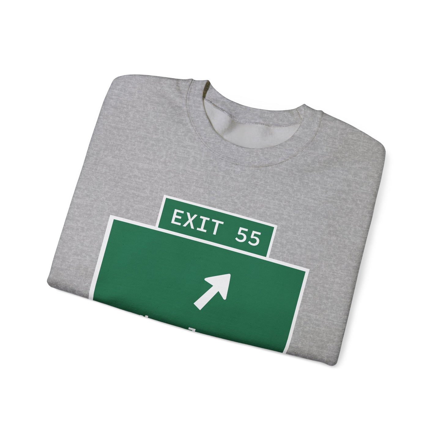Vintage WCP Exit 55 Sign Unisex Heavy Blend™ Crewneck Sweatshirt