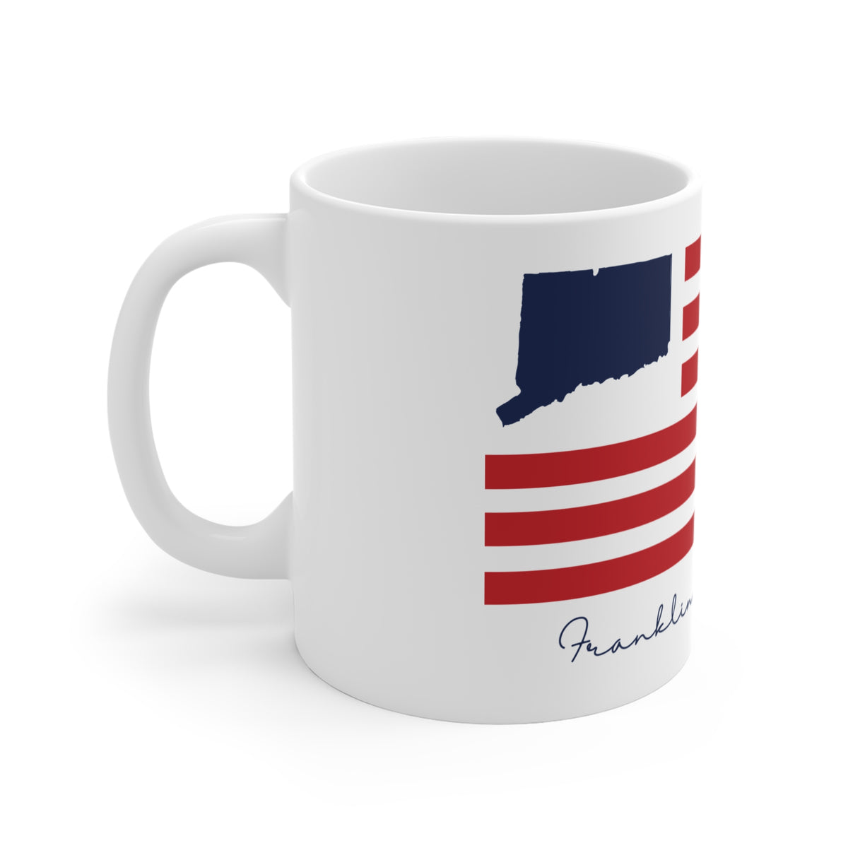 Franklin Connecticut Flag Mug 11oz