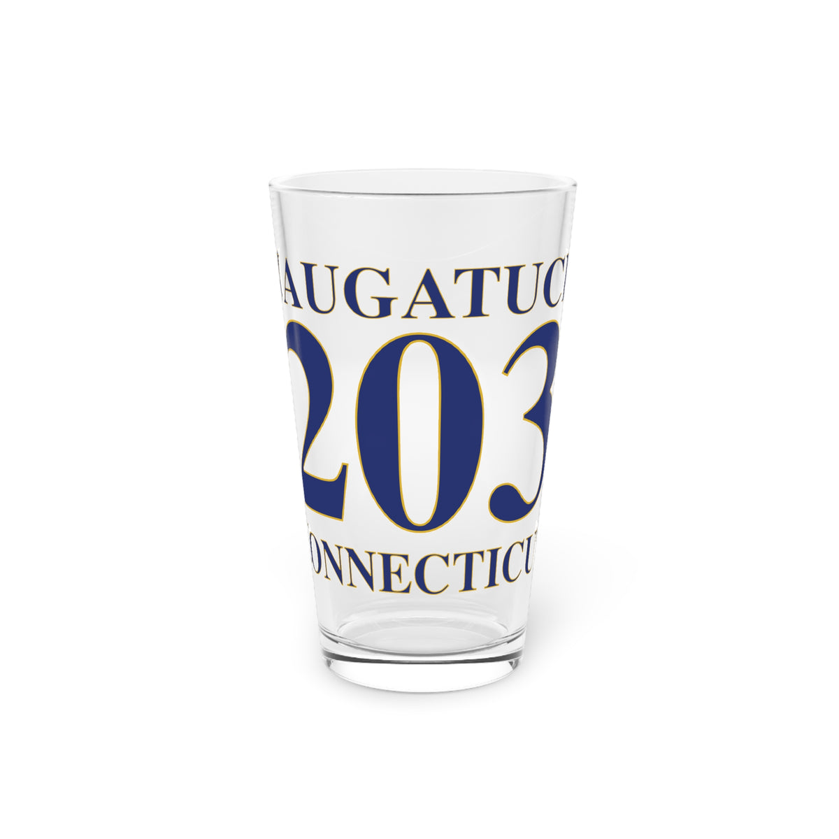 Naugatuck 203 Connecticut Pint Glass, 16oz