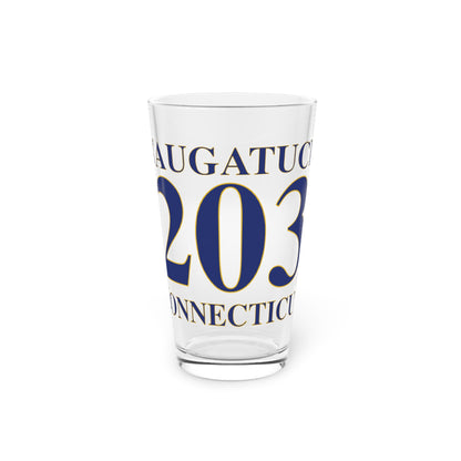 Naugatuck 203 Connecticut Pint Glass, 16oz