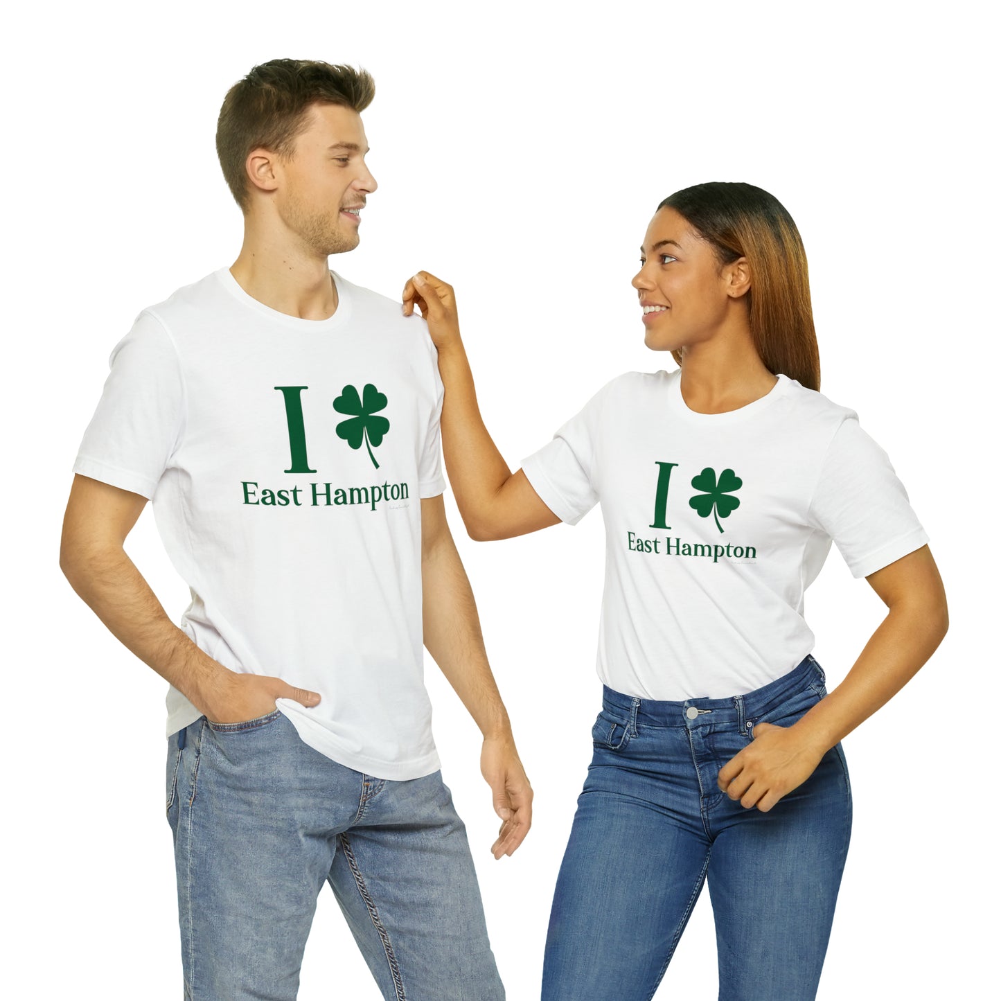 I Clover East Hampton (green) Unisex Jersey Short Sleeve Tee