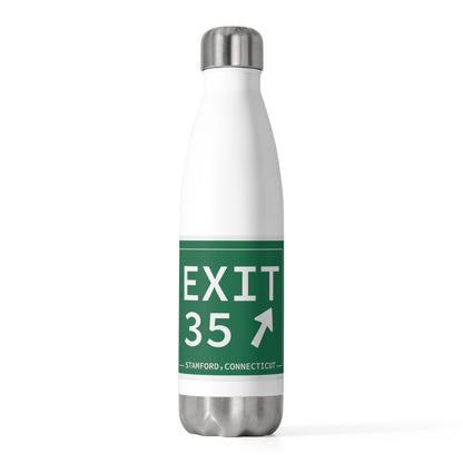 Vintage Exit 35 Merritt Parkway Sign 20oz Insulated Bottle