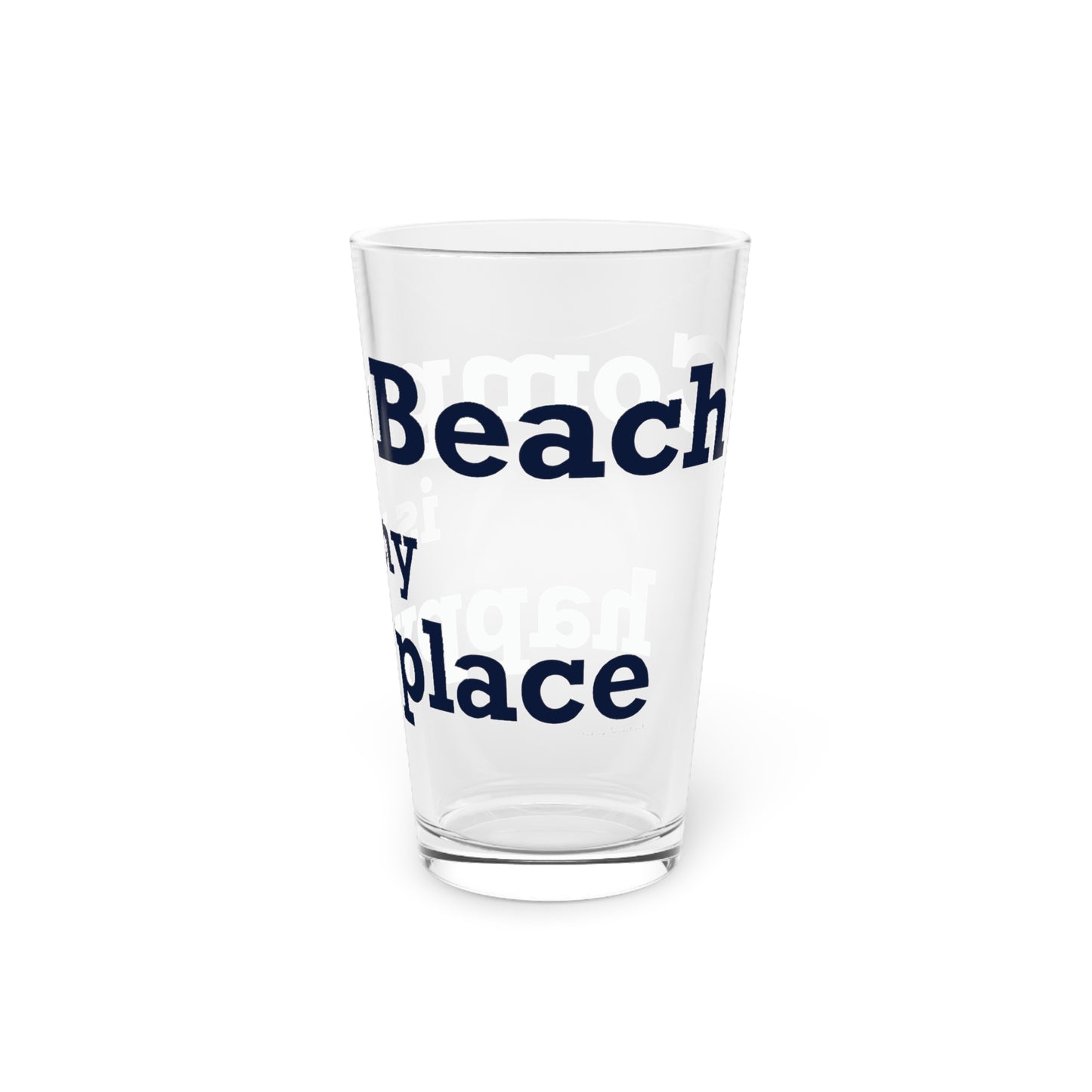 Compo Beach Is My Happy Place Pint Glass, 16oz