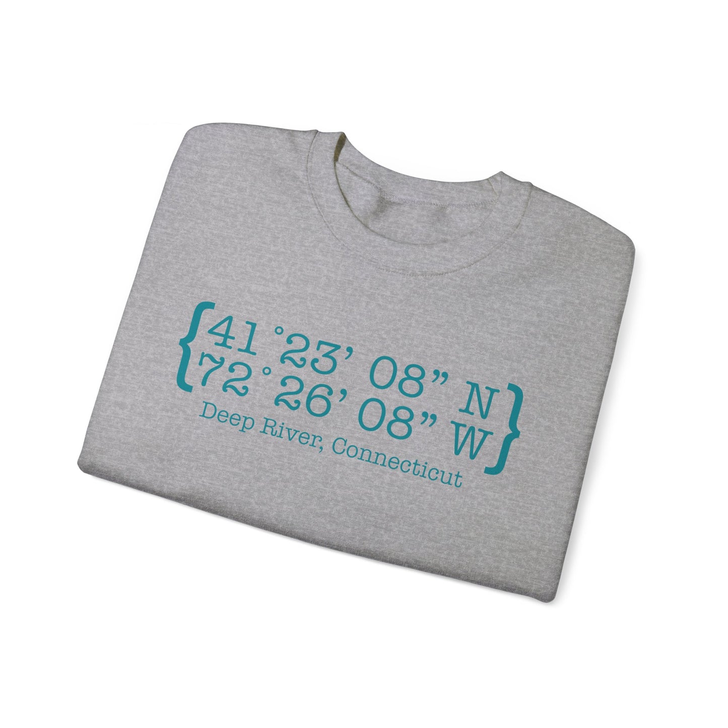 Deep River Coordinates  Unisex Heavy Blend™ Crewneck Sweatshirt