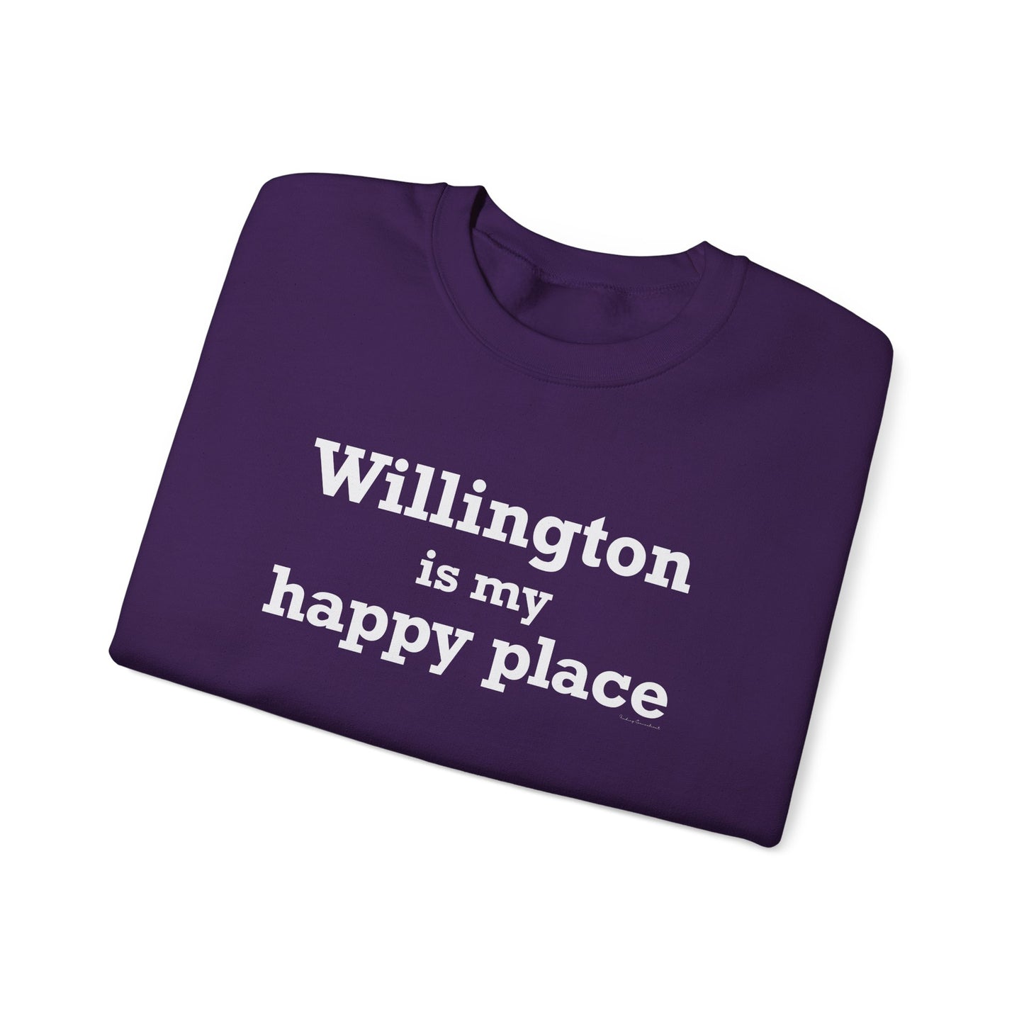 Willington is My Happy Place Unisex Heavy Blend™ Crewneck Sweatshirt