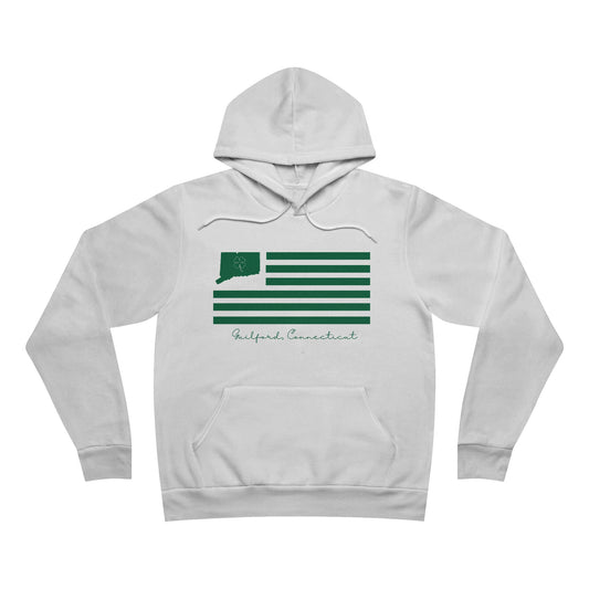 Guilford Connecticut St Patrick’s Day Flag Unisex Sponge Fleece Pullover Hoodie