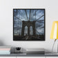 In the middle of the bridge Gallery Canvas Wraps, Square Frame