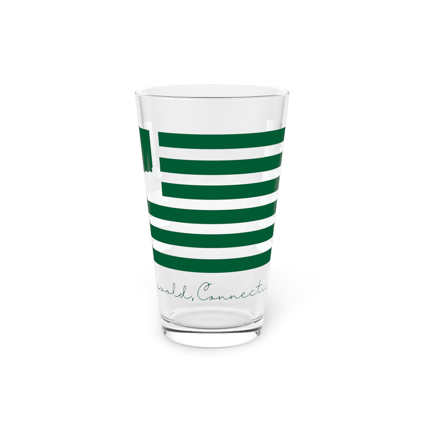 Griswold  Connecticut St. Patrick’s Day Flag Pint Glass, 16oz