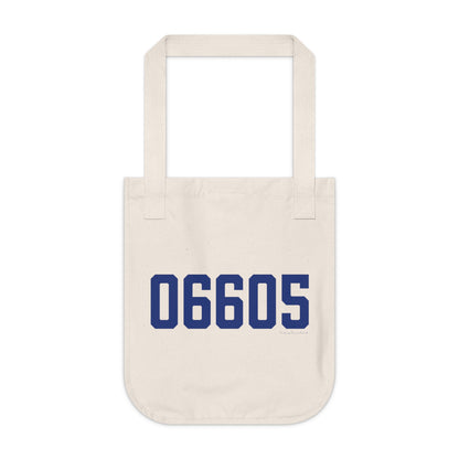 06605 Bridgeport Connecticut Zip Code Organic Canvas Tote Bag