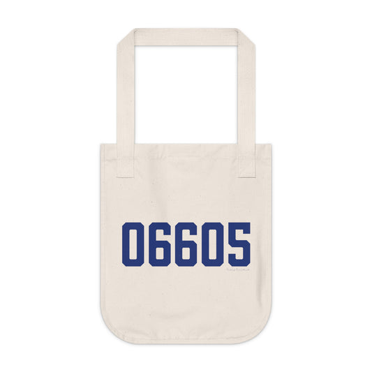06605 Bridgeport Connecticut Zip Code Organic Canvas Tote Bag