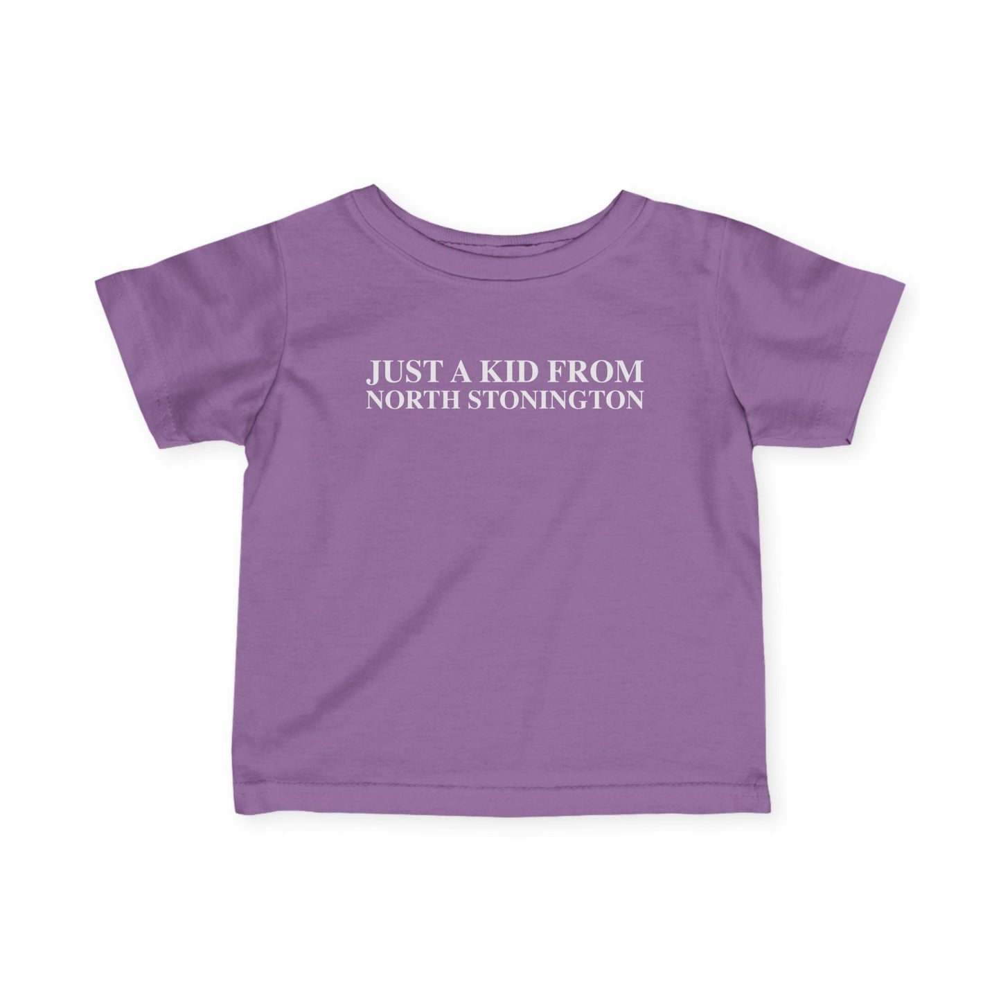 Just a kid from North Stonington Infant Fine Jersey T-Shirt