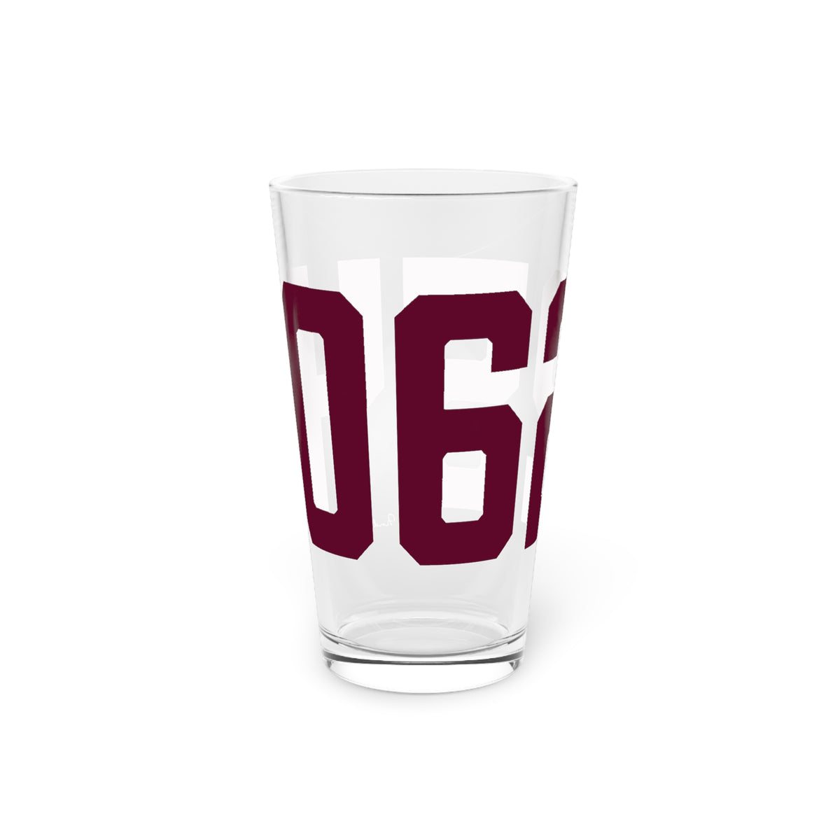 06254 Franklin Connecticut Zip Code Pint Glass, 16oz