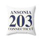 Ansonia 203 Connecticut Polyester Square Pillow
