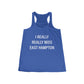 I Really Really Miss East Hampton (white) Women's Flowy Racerback Tank