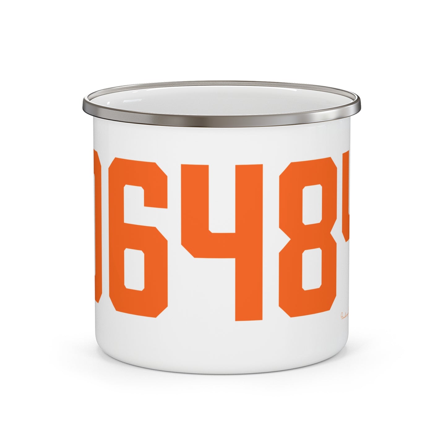 06484 Shelton Connecticut Zip Code Enamel Camping Mug