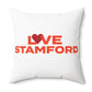 Love Stamford Spun Polyester Square Pillow