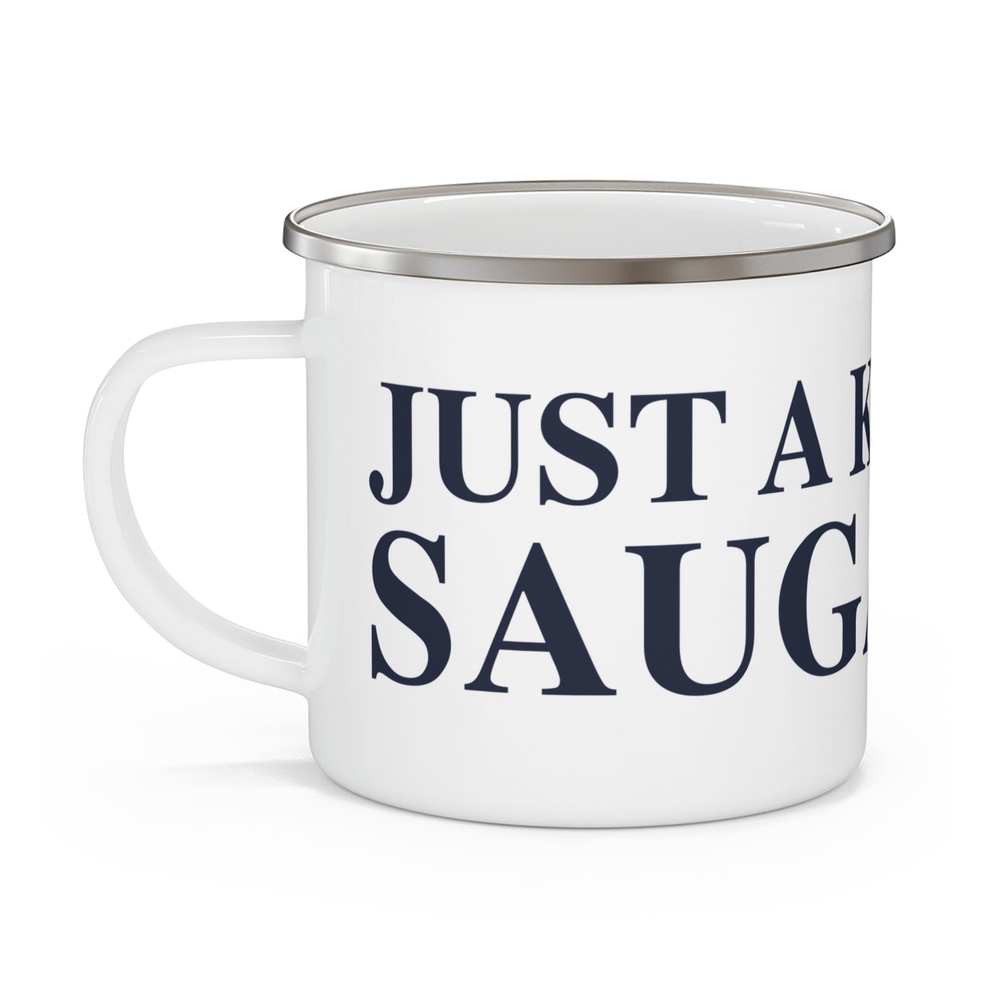 Just a kid from Saugatuck Enamel Camping Mug