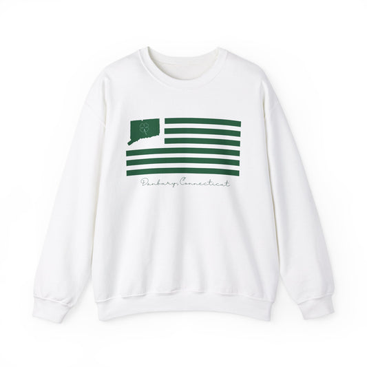 Danbury Connecticut St Patrick’s Day Flag Unisex Heavy Blend™ Crewneck Sweatshirt