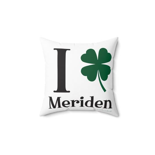 I Clover Meriden Spun Polyester Square Pillow