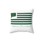 Madison Connecticut St. Patrick’s Day Flag Spun Polyester Square Pillow