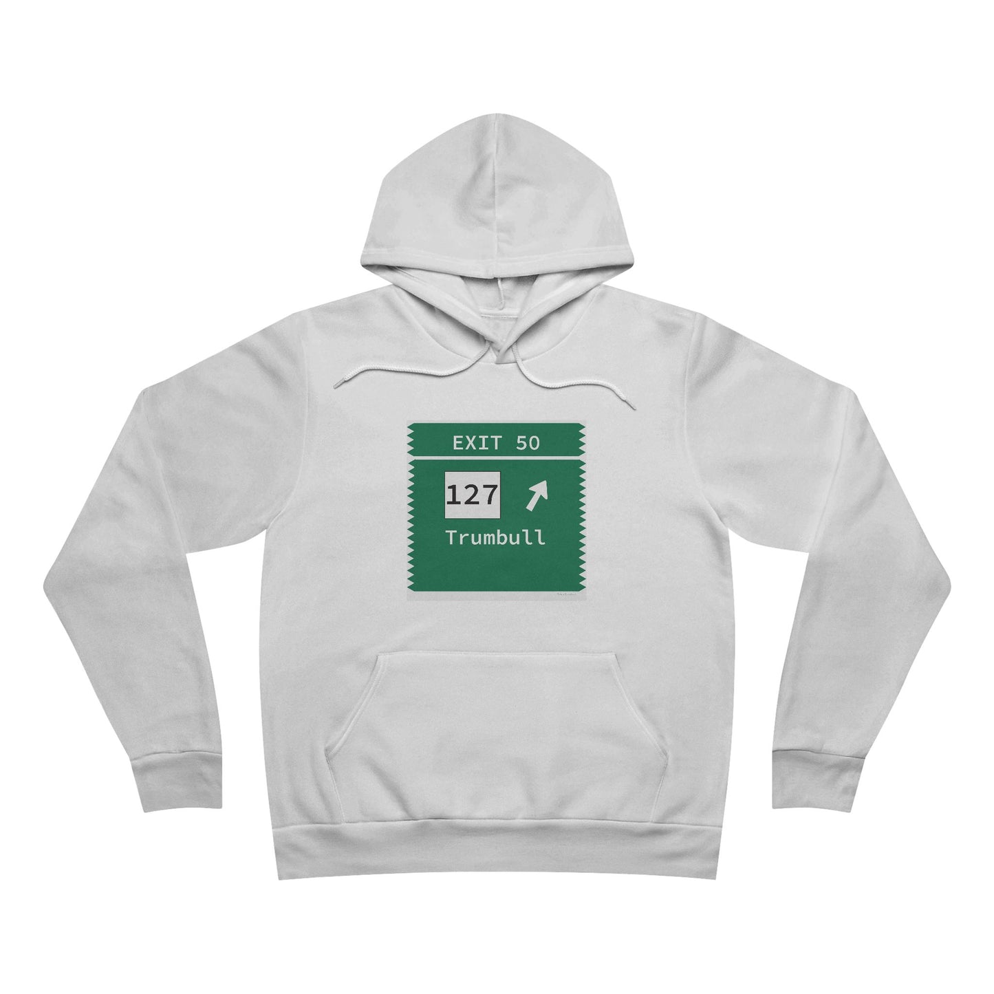 Vintage Merritt Parkway Exit 50 Sign Unisex Sponge Fleece Pullover Hoodie
