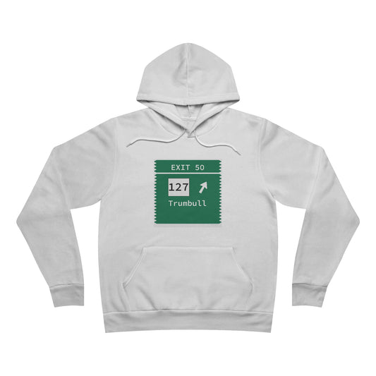 Vintage Merritt Parkway Exit 50 Sign Unisex Sponge Fleece Pullover Hoodie