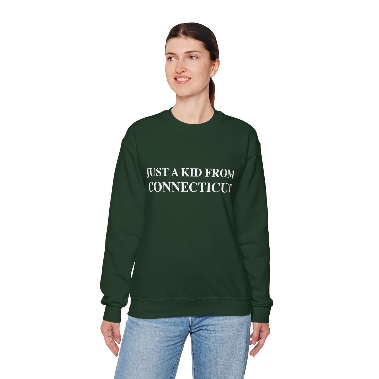 Just a Kid from Connecticut Unisex Heavy Blend™ Crewneck Sweatshirt