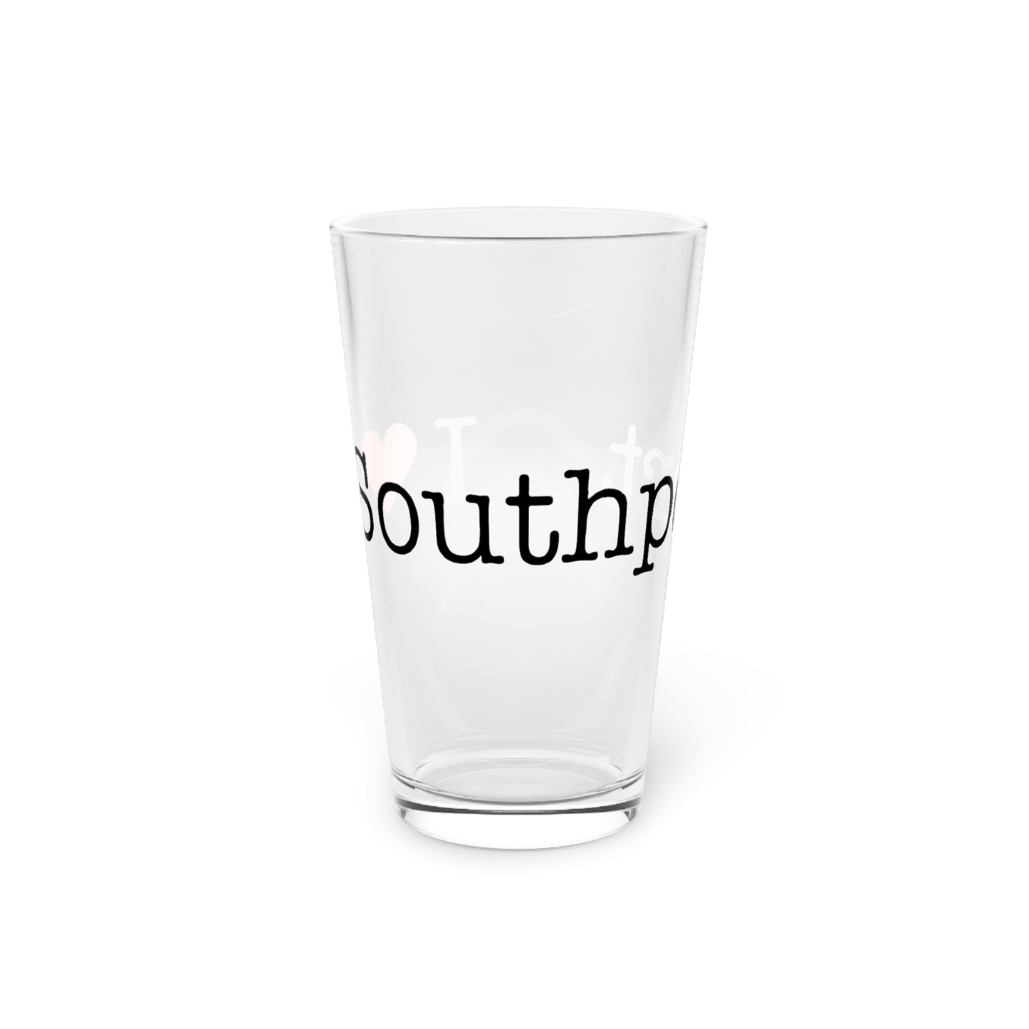 I Heart Southport. Pint Glass, 16oz