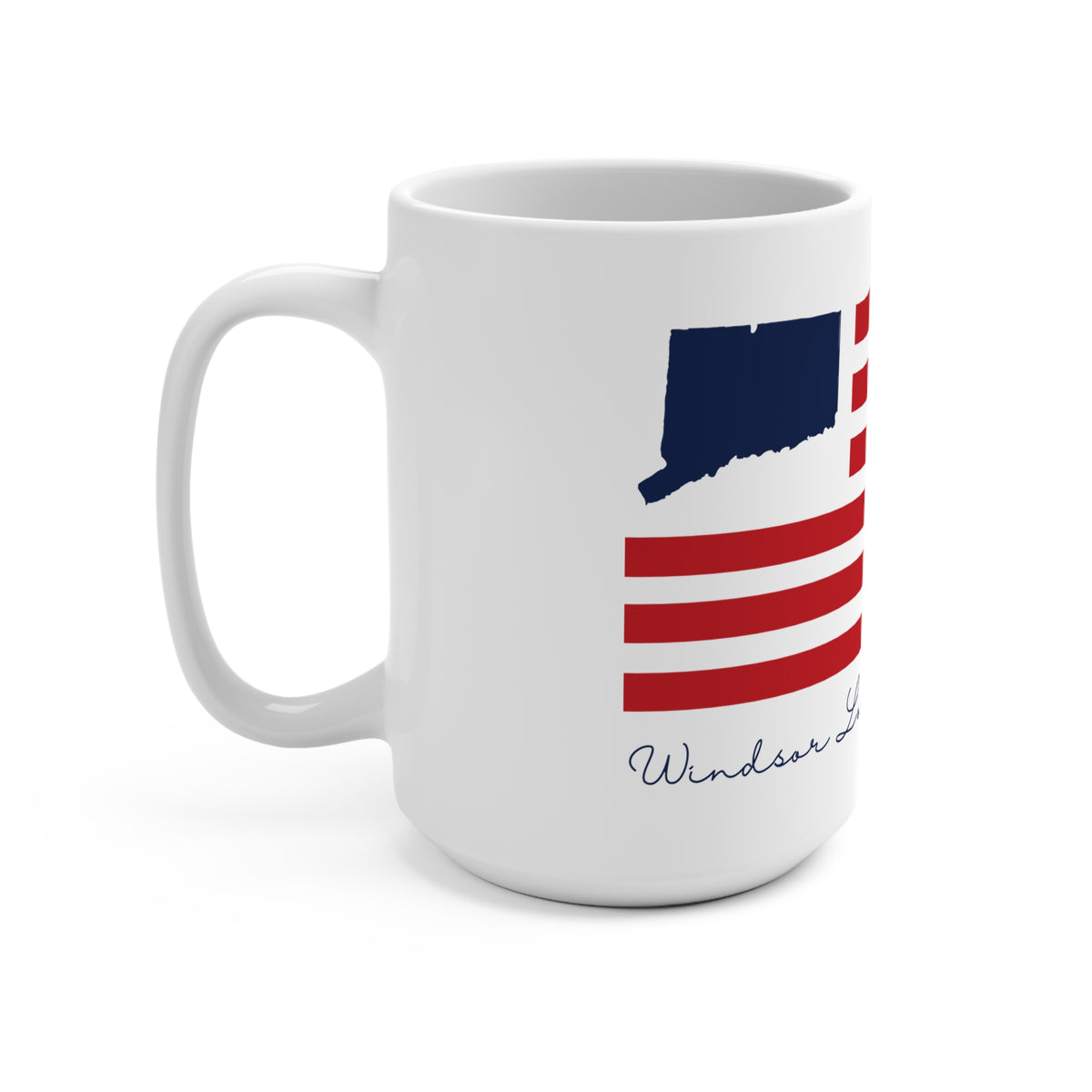 Windsor Locks Connecticut Flag Mug 15oz