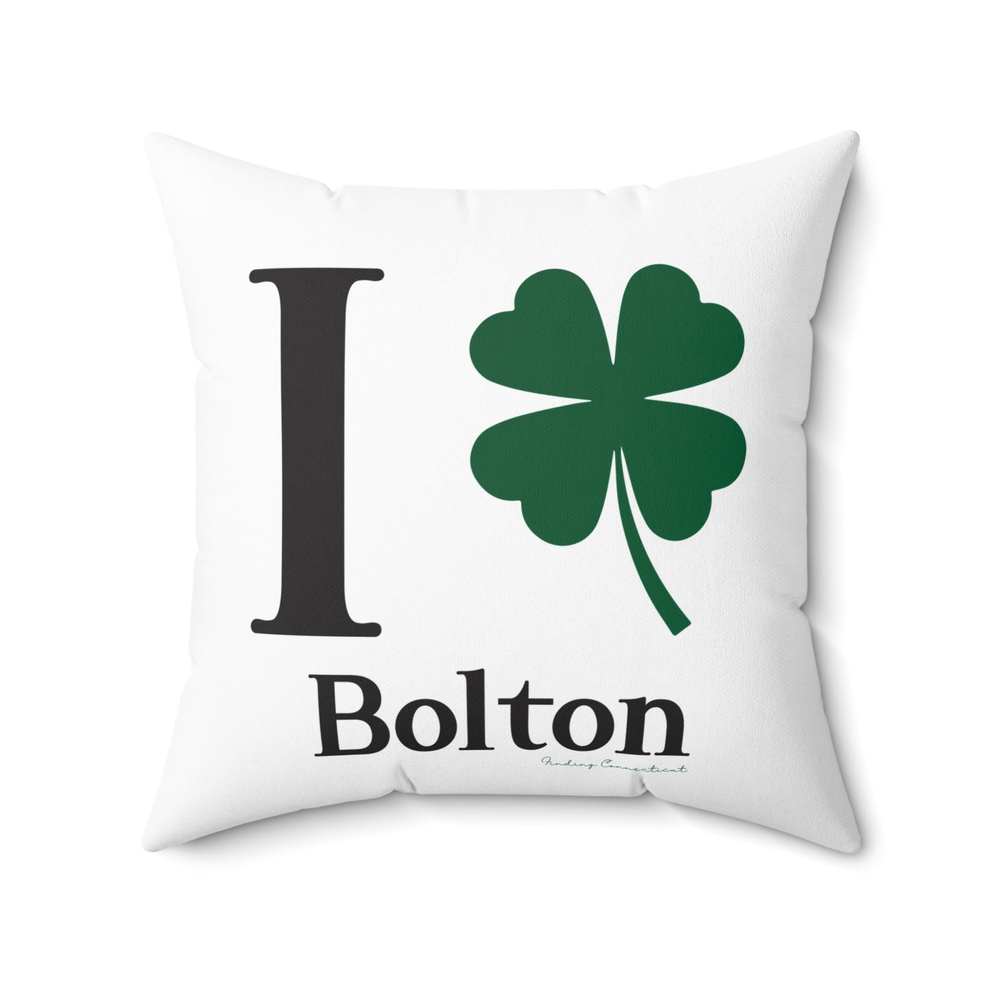 I Clover Bolton Spun Polyester Square Pillow