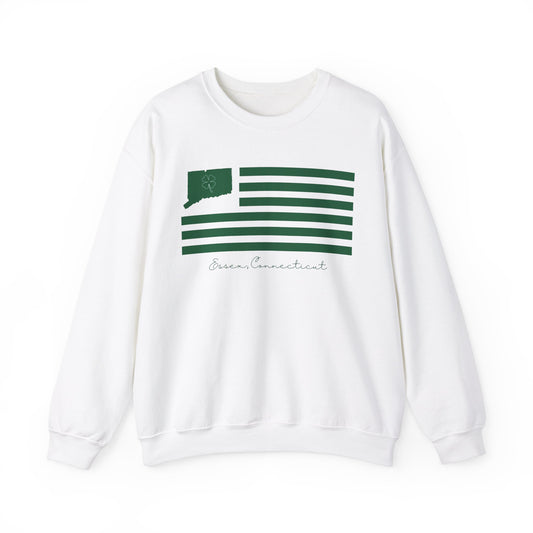 Essex Connecticut St. Patrick’s Day Flag Unisex Heavy Blend™ Crewneck Sweatshirt