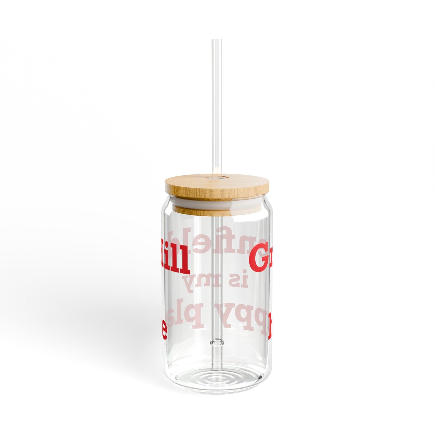 Greenfield Hill is My Happy Place Sipper Glass, 16oz