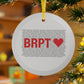 Bridgeport Love Glass Ornaments