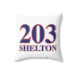 203 Shelton Red White & Blue Spun Polyester Square Pillow