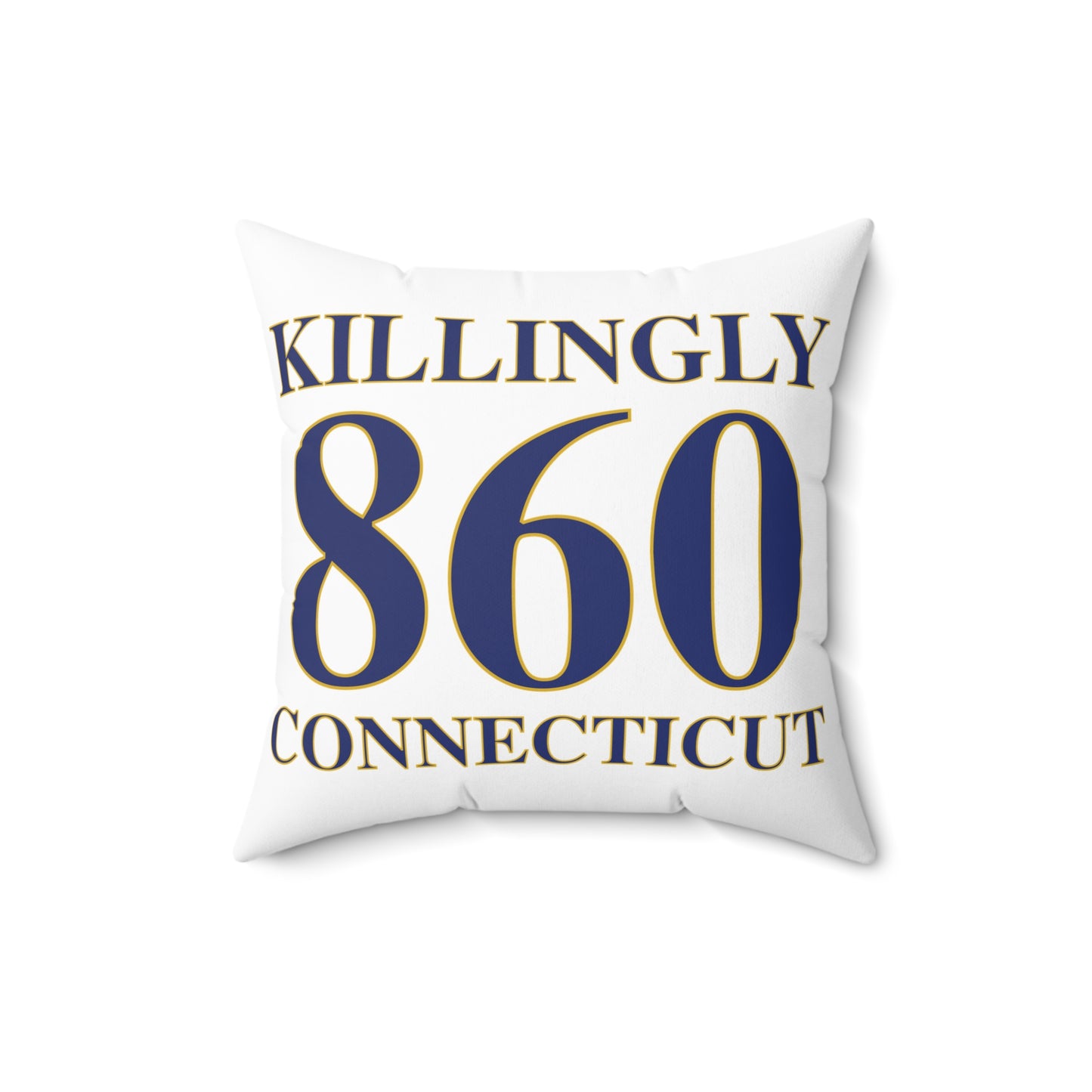 Killingly 860 Connecticut Spun Polyester Square Pillow