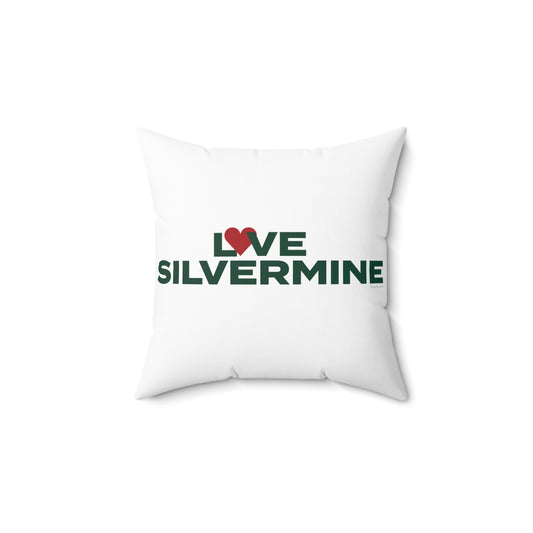 Love Silvermine Spun Polyester Square Pillow