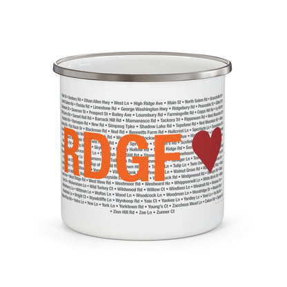 Ridgefield Love Enamel Camping Mug