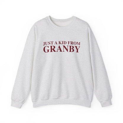 Just a kid from Granby Unisex Heavy Blend™ Crewneck Sweatshirt