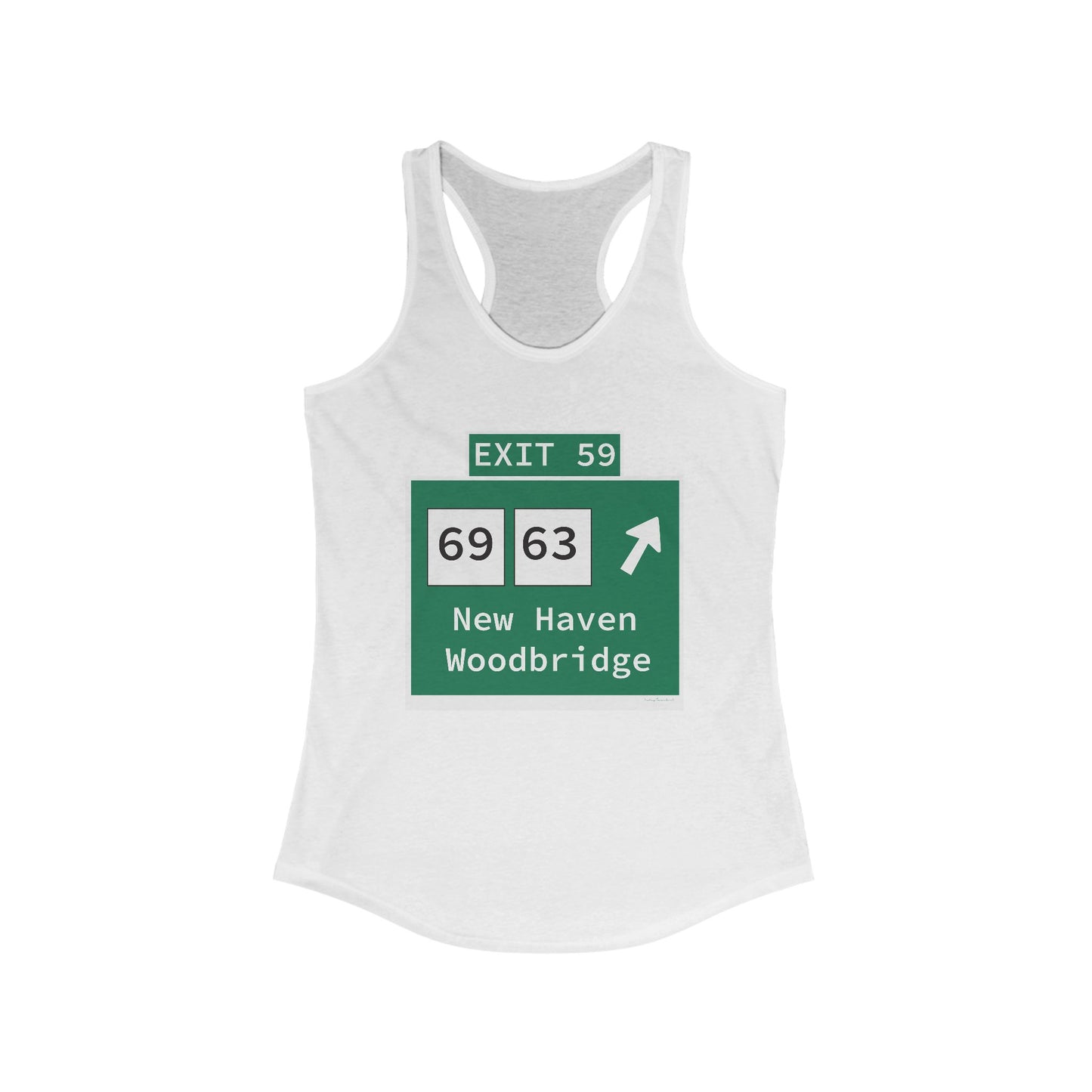 Vintage WCP Exit 59 Sign Women's Ideal Racerback Tank Top