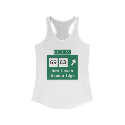Vintage WCP Exit 59 Sign Women's Ideal Racerback Tank Top