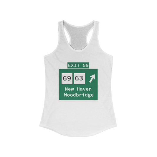 Vintage WCP Exit 59 Sign Women's Ideal Racerback Tank Top