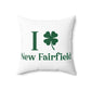 I Clover New Fairfield Spun Polyester Square Pillow