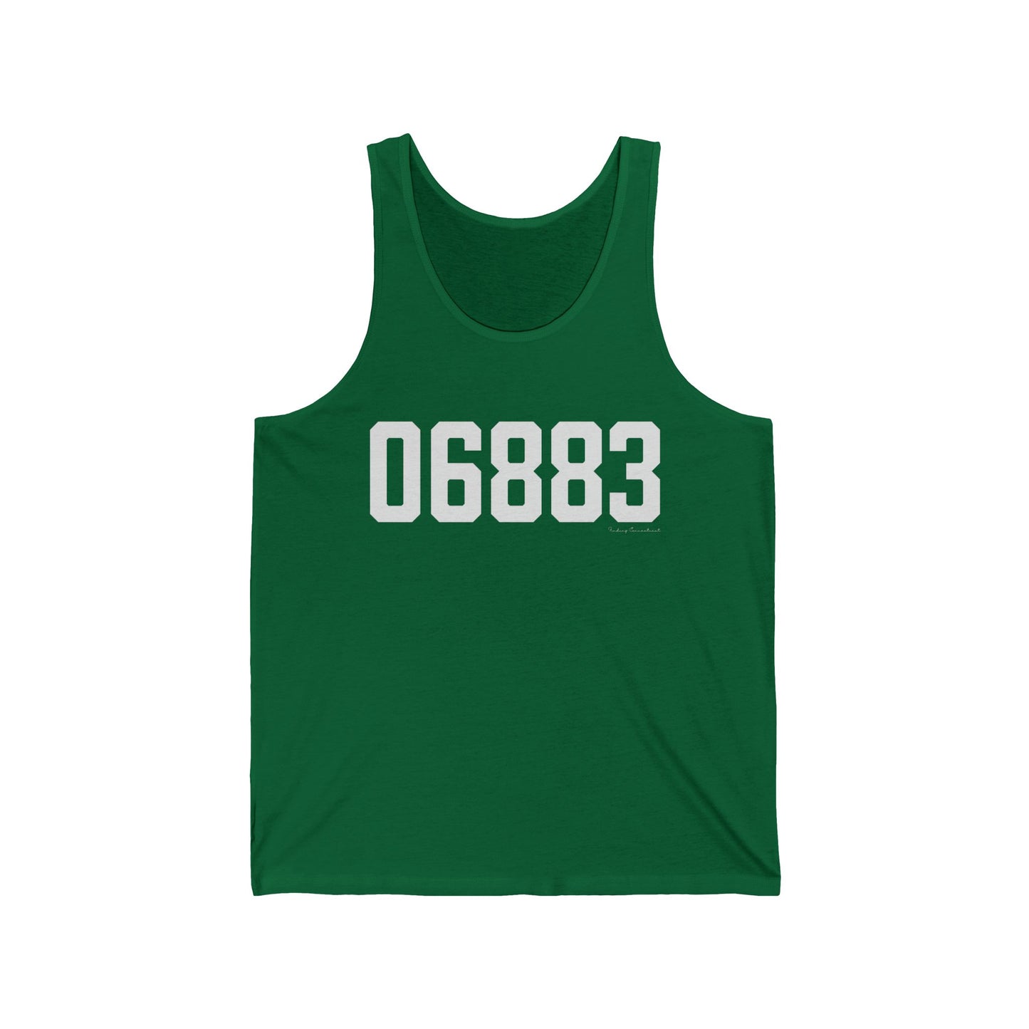 06883 Weston CT Zip Code Unisex Jersey Tank Top