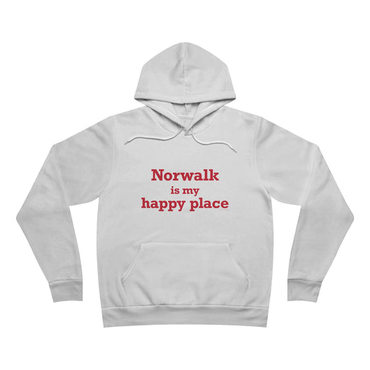 Norwalk is my Happy Place Unisex Sponge Fleece Pullover Hoodie