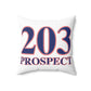 203 Prospect Red White & Blue Spun Polyester Square Pillow